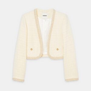 Sandro Vayene Tweed Cropped Jacket